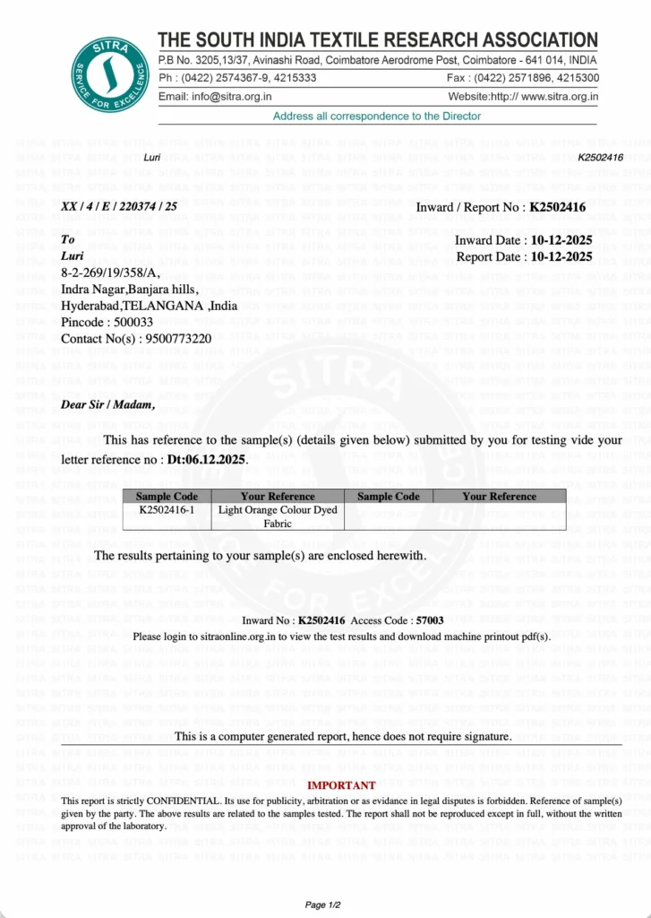 Luri fabric-quality-lab-reports