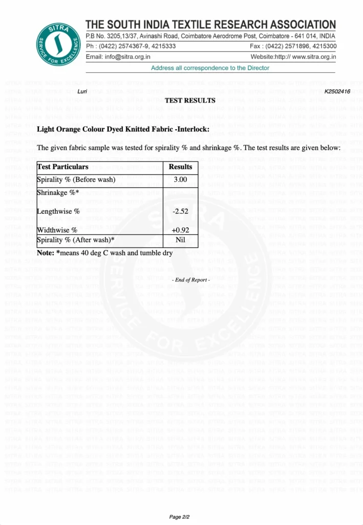 Luri fabric-quality-lab-reports